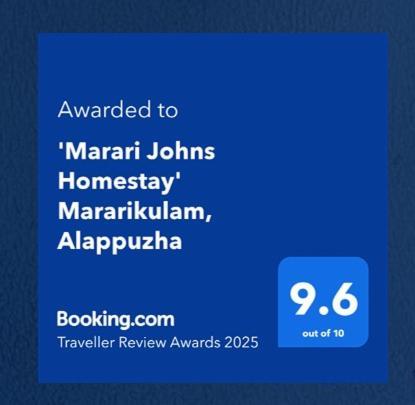 'Marari Johns Homestay' Mararikulam, Alappuzha Ngoại thất bức ảnh
